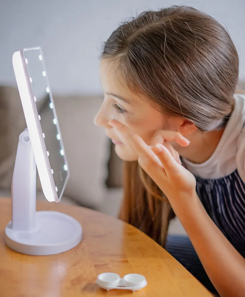 Can My Child Sleep, Swim, or Shower in Contact Lenses?